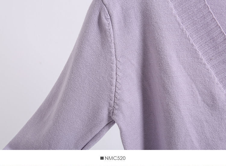 Lemongrass - 短款低V領針織外套