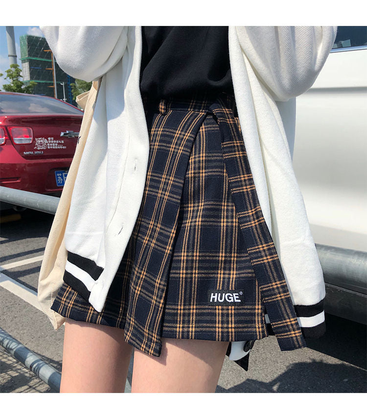 monroll - 格紋裙褲