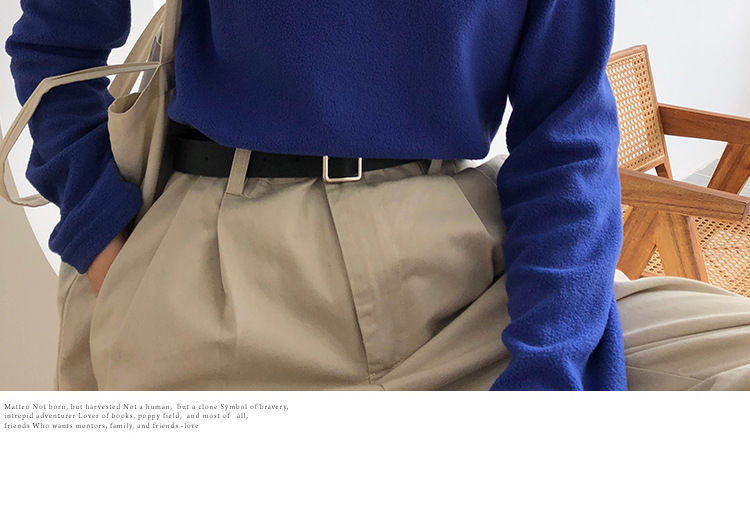 Strawolf - 舒適親膚修身半高領 / 高領上衣