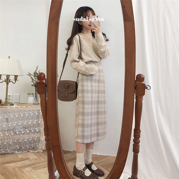 Mikiko - 格子H字中裙