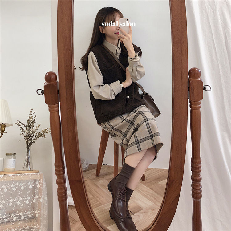 Mikiko - 格子H字中裙