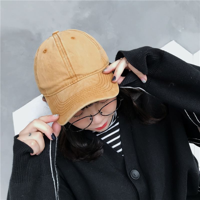 Frior - 純色牛仔棒球帽
