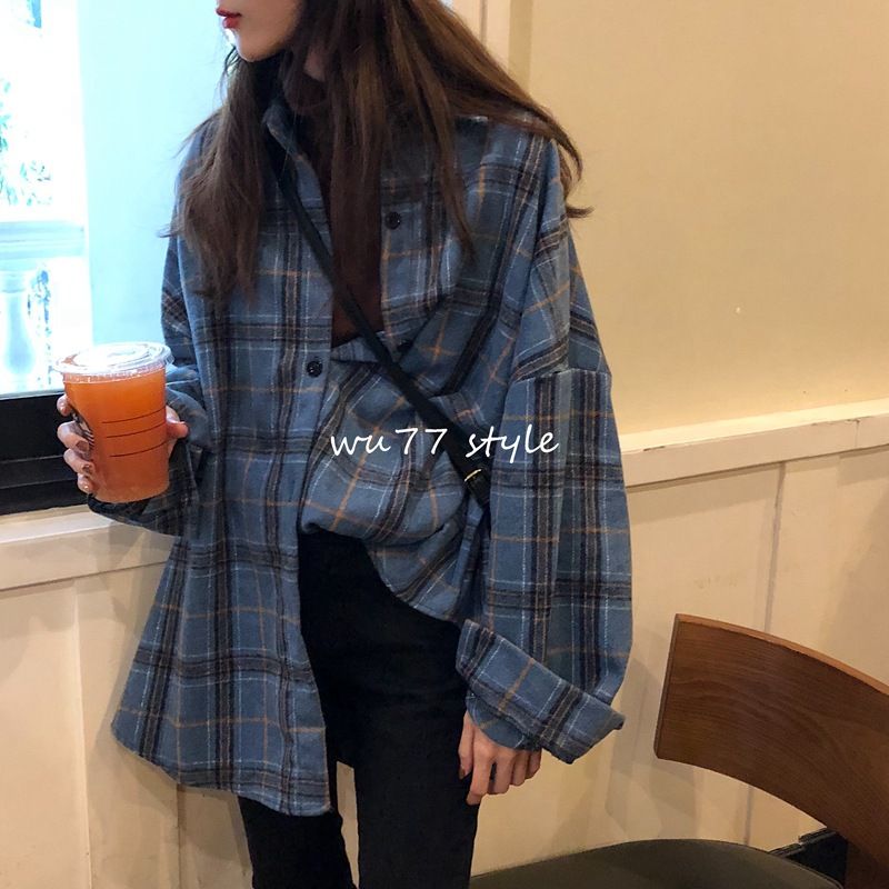 Cossita - 長袖格子襯衫