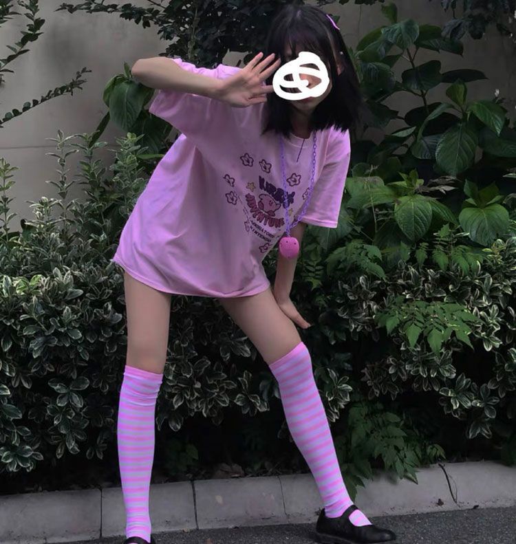 Gentiana - 條紋過膝長襪 / 套裝