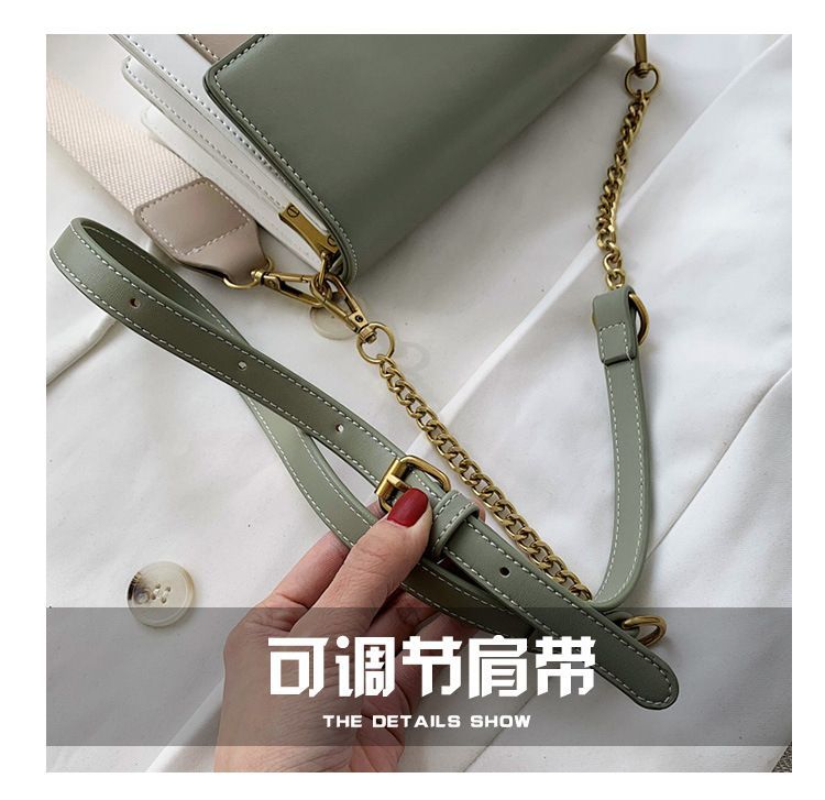 Indenis - 翻蓋插色斜挎包
