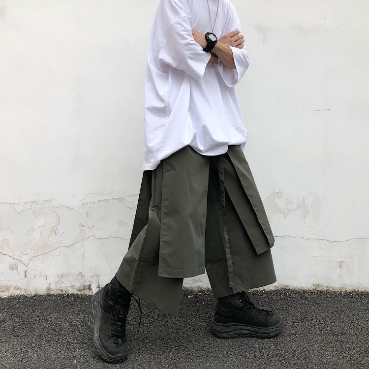 Mikiko - 拼接寬腿褲