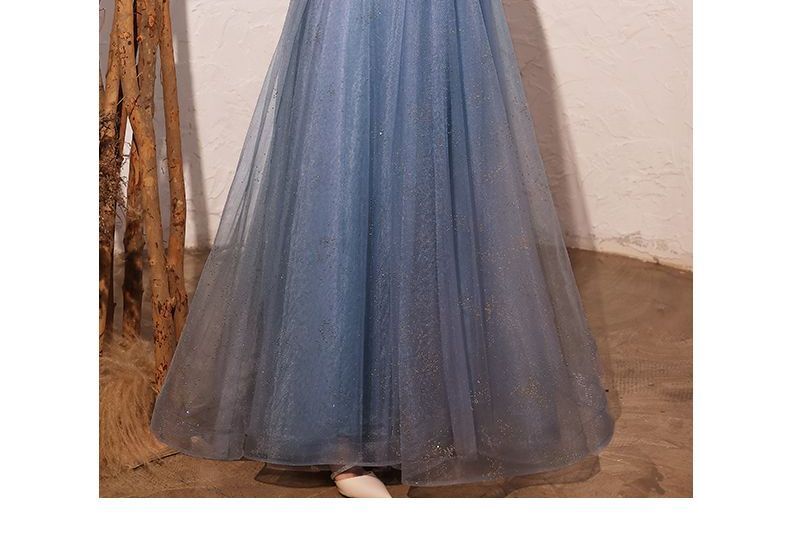 MSSBridal - 短袖網紗A字晚禮服