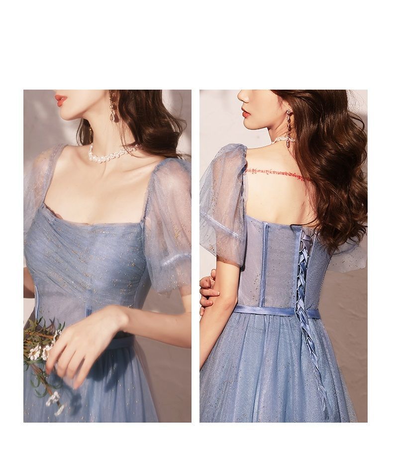 MSSBridal - 短袖網紗A字晚禮服