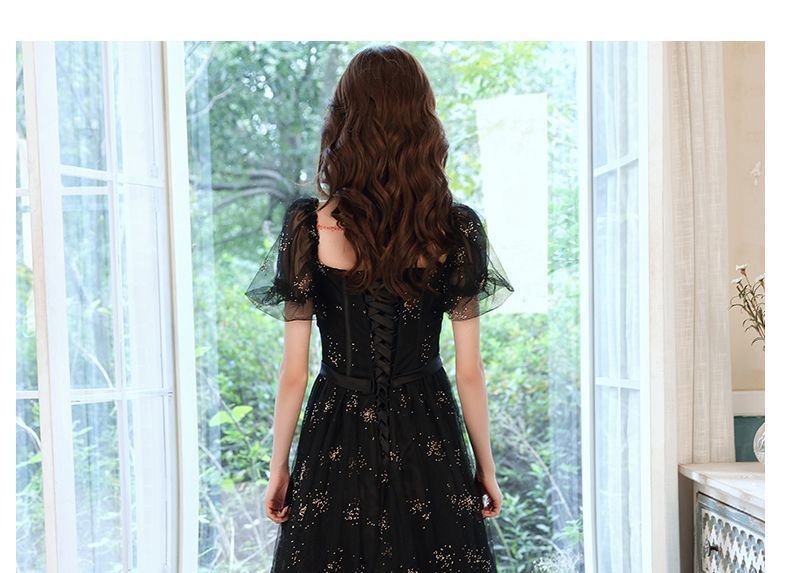 MSSBridal - 短袖網紗A字晚禮服