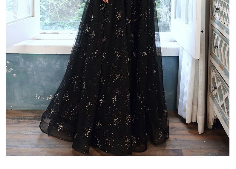 MSSBridal - 短袖網紗A字晚禮服