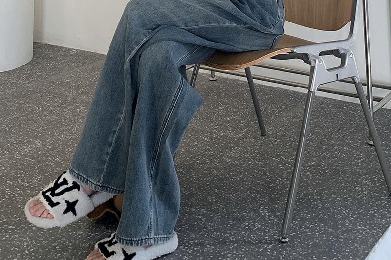 Hevnir - 高腰水洗低胯牛仔褲