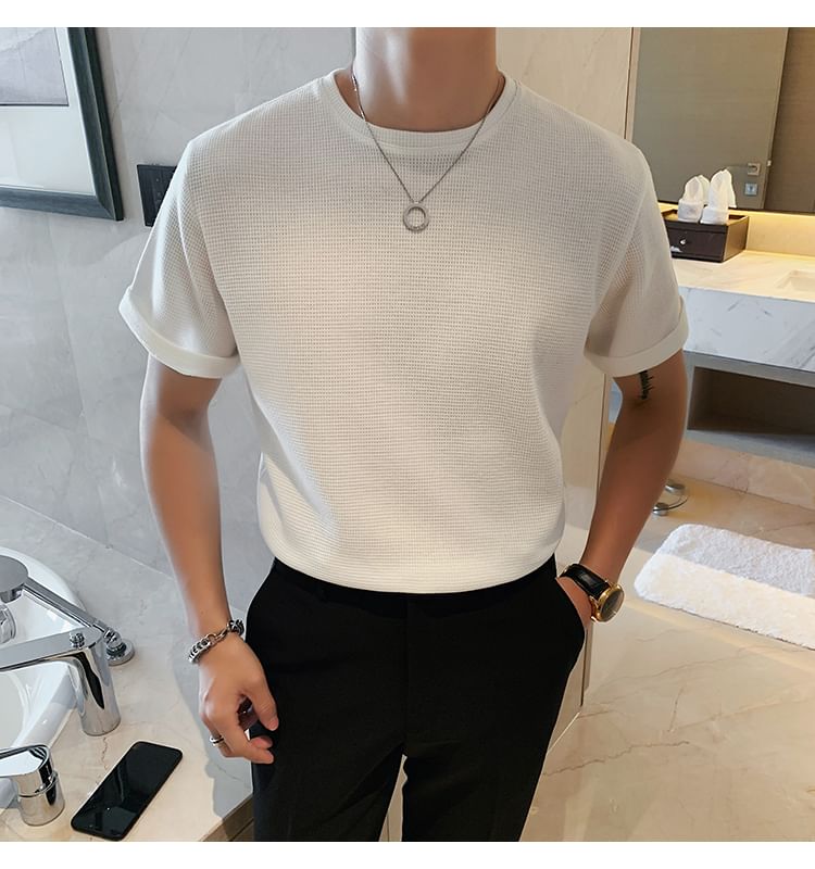 GRAYCIOUS - 短袖針織T裇