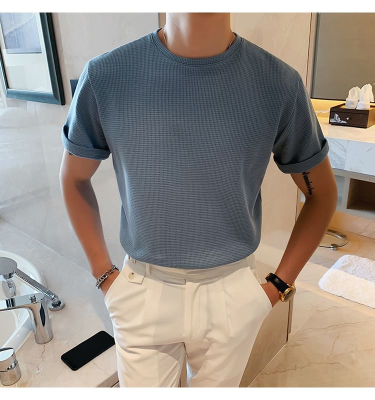 GRAYCIOUS - 短袖針織T裇