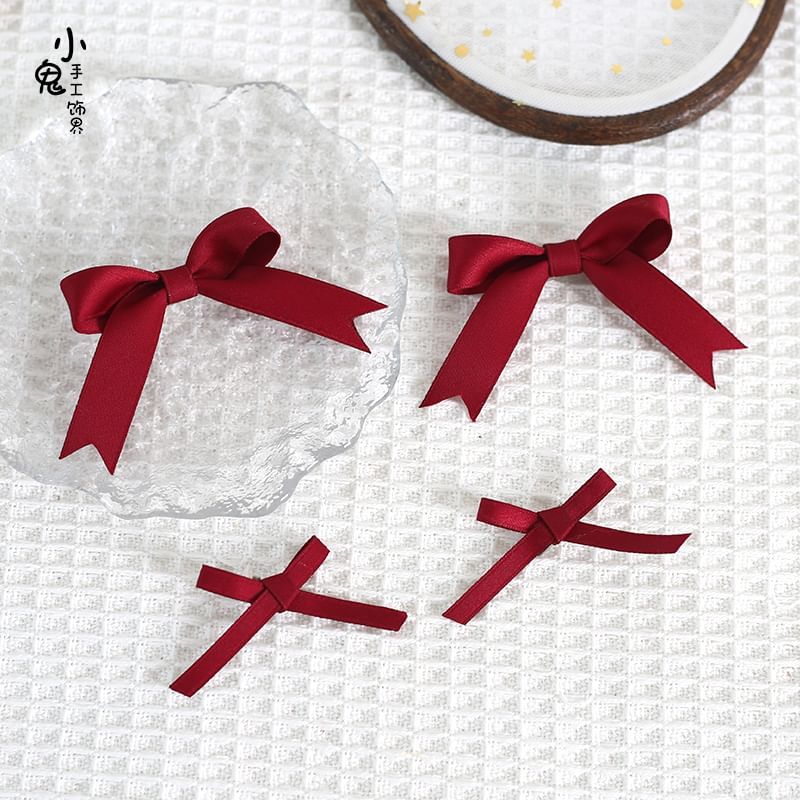Elfis - 四件套裝: 蝴蝶結髮夾