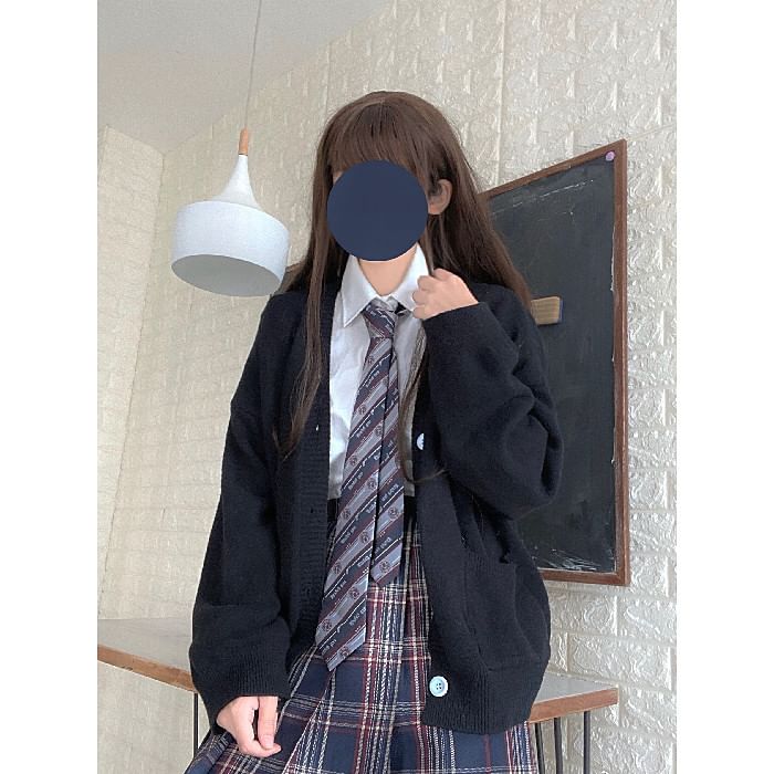 Whychunga - V領純色開衫