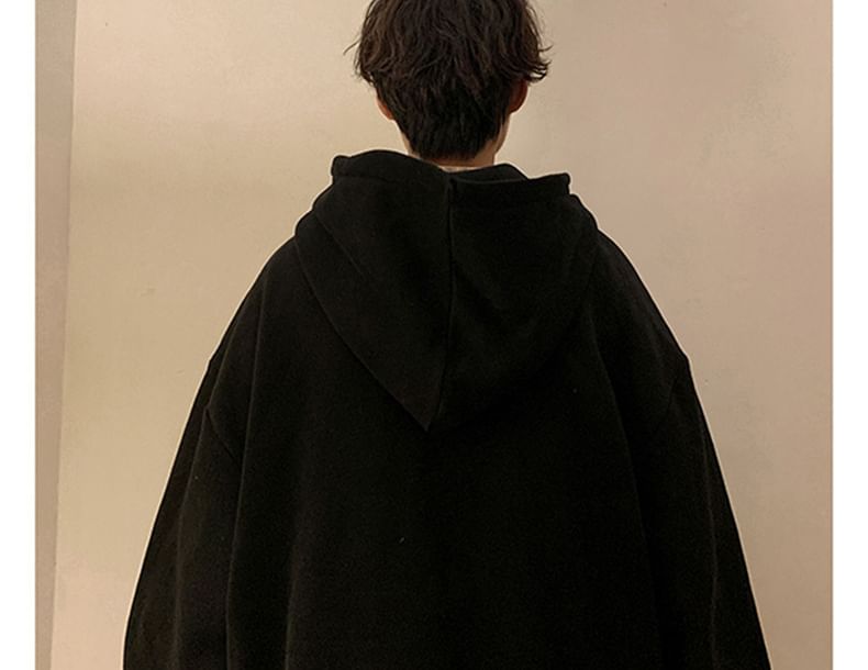 POSI - 純色寬鬆連帽衫