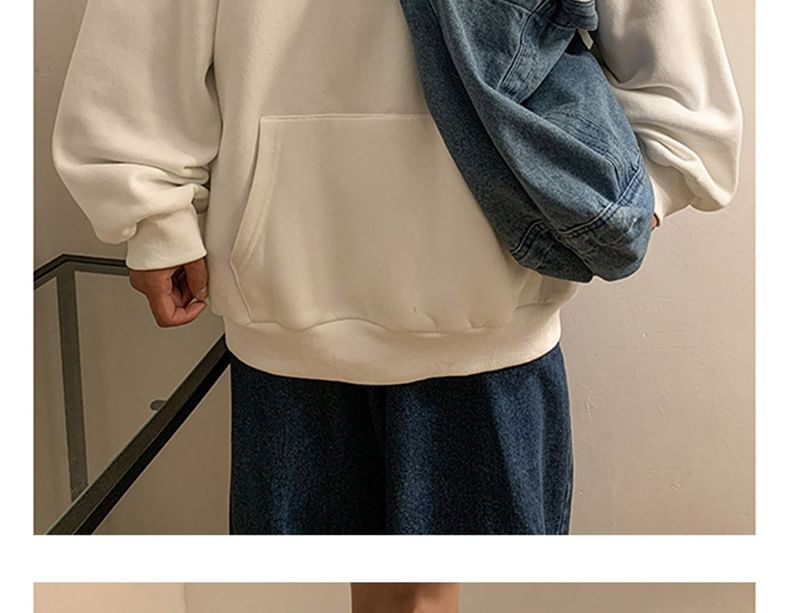 POSI - 純色寬鬆連帽衫