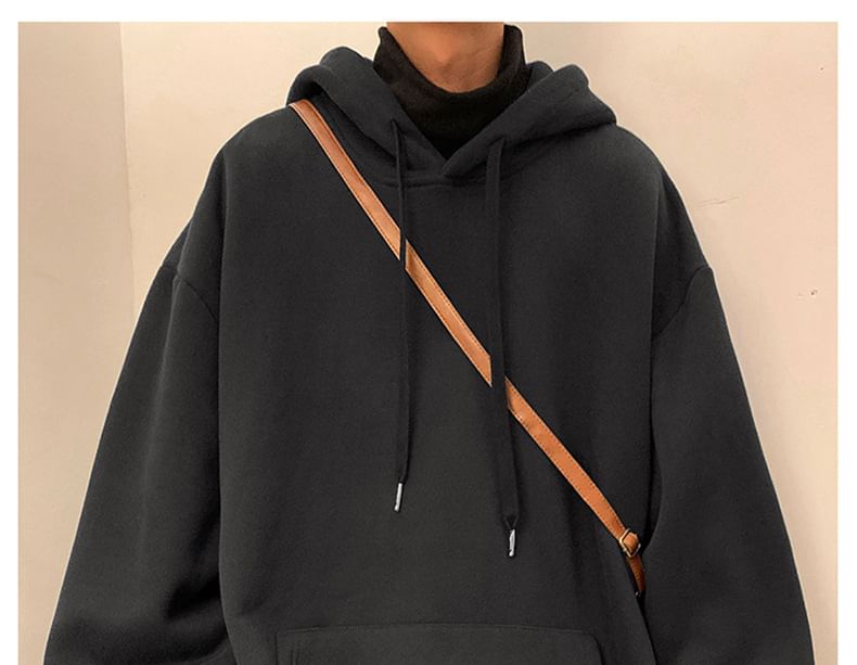 POSI - 純色寬鬆連帽衫