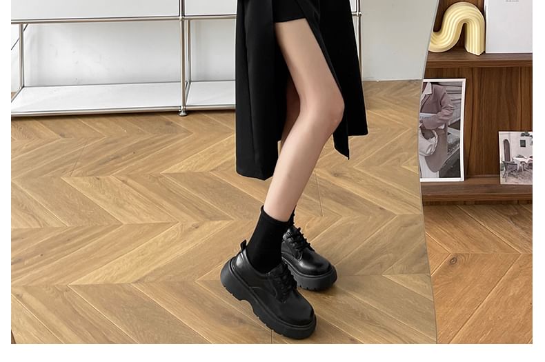 PINPI - 高腰純色開衩A字中裙