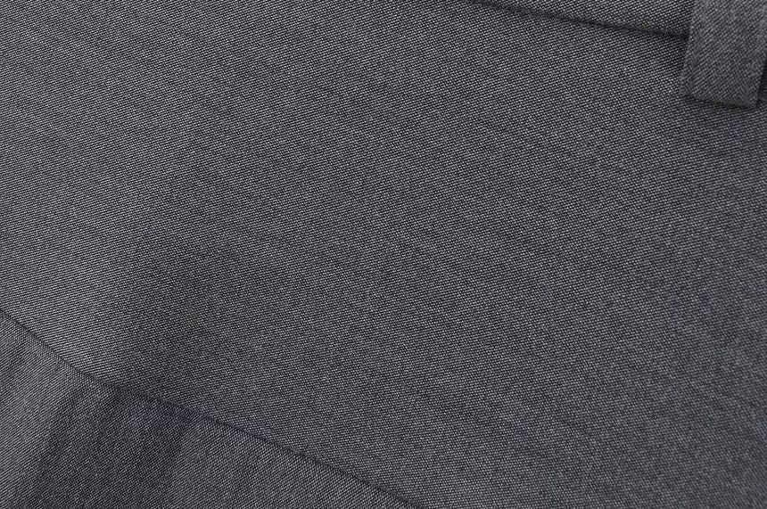 Asiris - 高腰純色百褶A字長裙