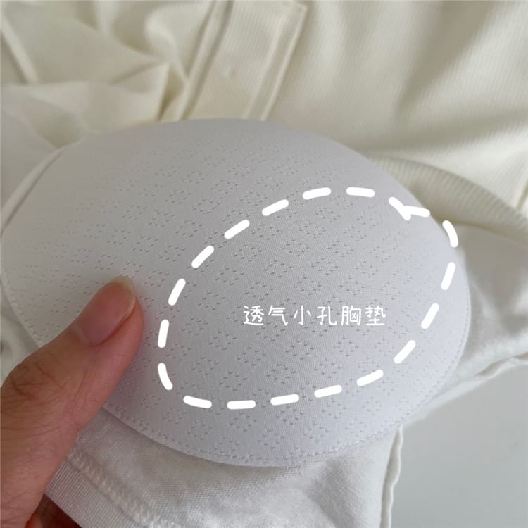 Maisee - 扣領衫純色吊帶背心