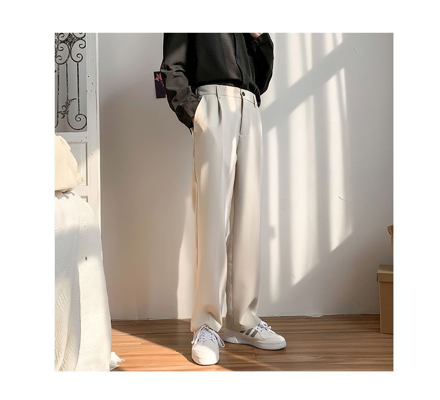 GRAYCIOUS - 中腰純色直筒西褲