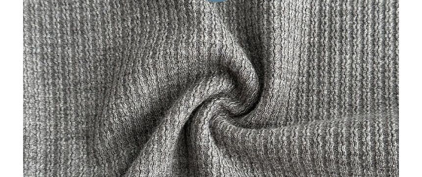 evanesce - 高腰寬腿純色針織運動褲