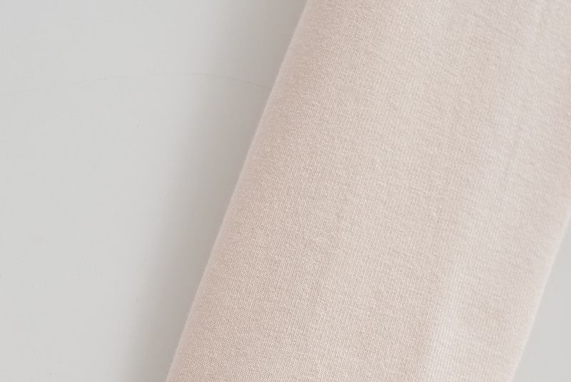 Asiris - 長袖仿兩件式圓領純色修身上衣