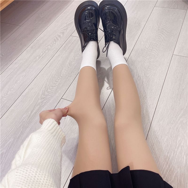 Gentiana - 純色毛裡貼身褲
