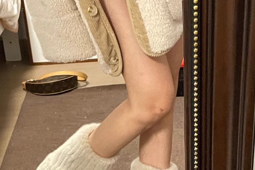 Nikao - 厚底毛毛短靴