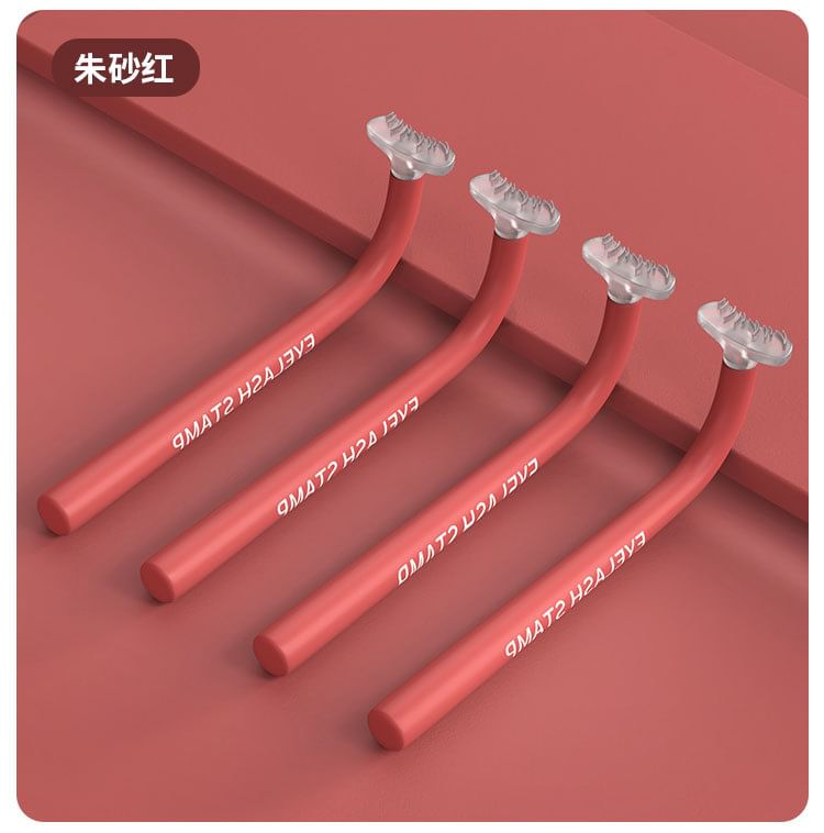 Worthbuy - 矽膠假眼睫毛化妝印章 / 替換印頭 / 印泥 / 套裝