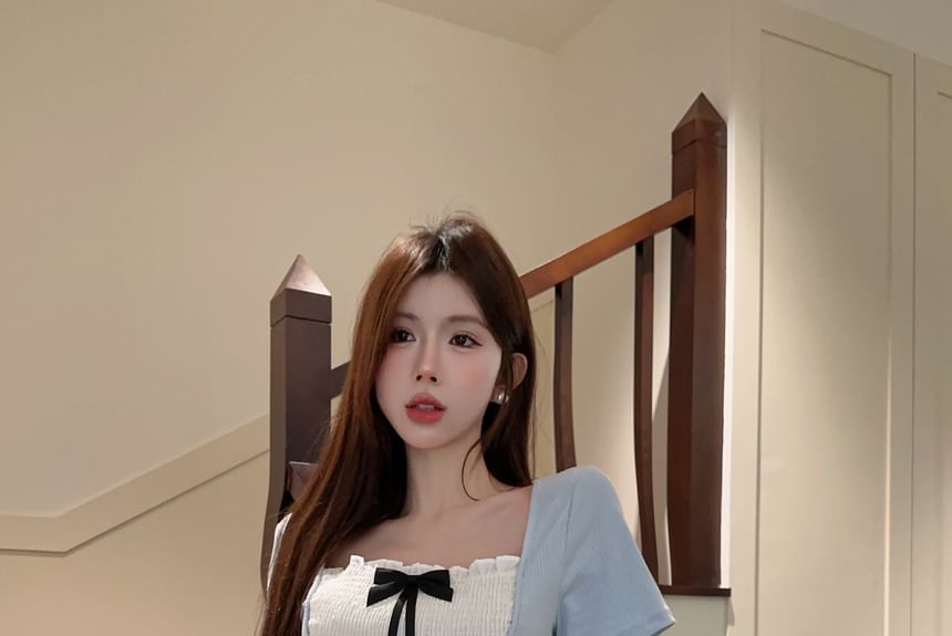 Whoosh - 迷你接層A字裙