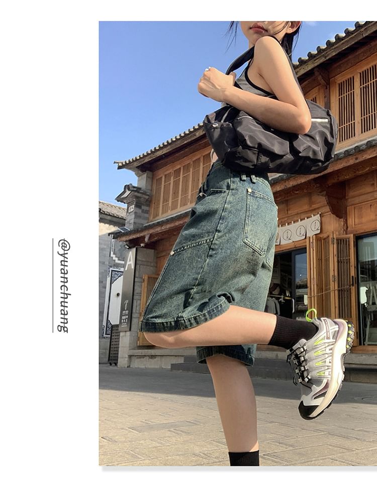 Denimot - 低襠牛仔短褲