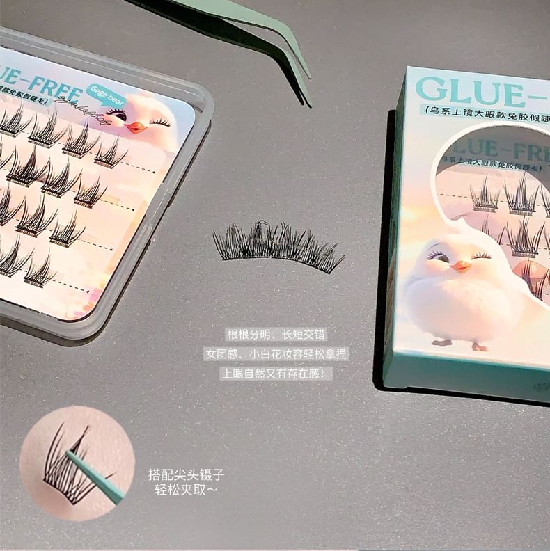 蘑菇格格 - 免膠單簇假眼睫毛 (多款設計)