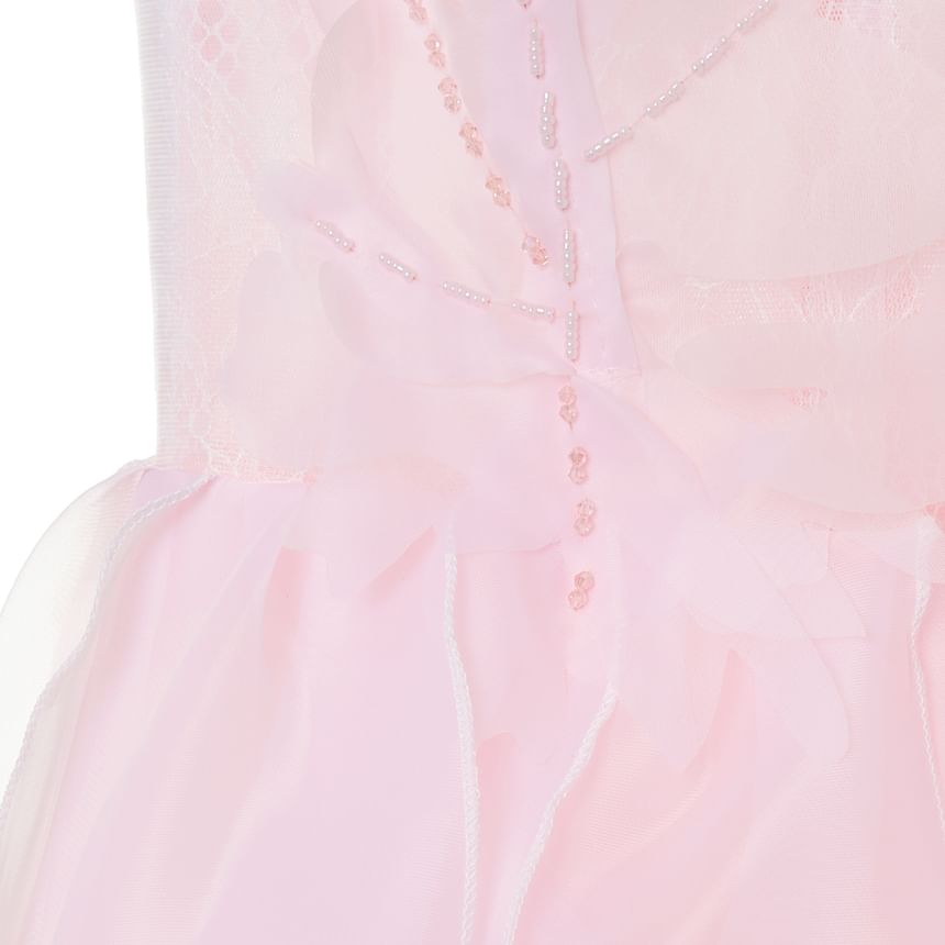 MSSBridal - 純色荷葉A字晚禮服