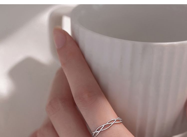 pexrl jewelry - 鏤空開口戒指
