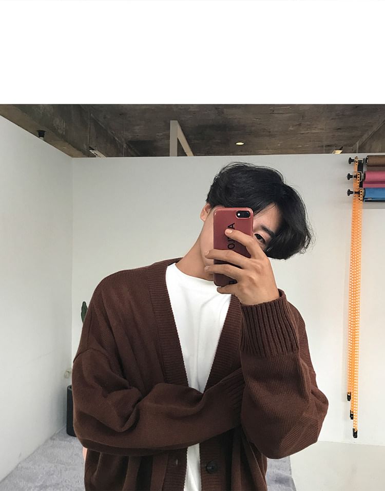 匡億 - 寬鬆V領開衫