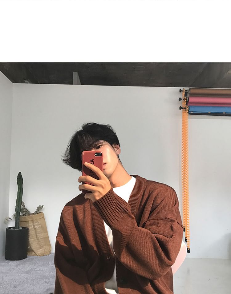 匡億 - 寬鬆V領開衫
