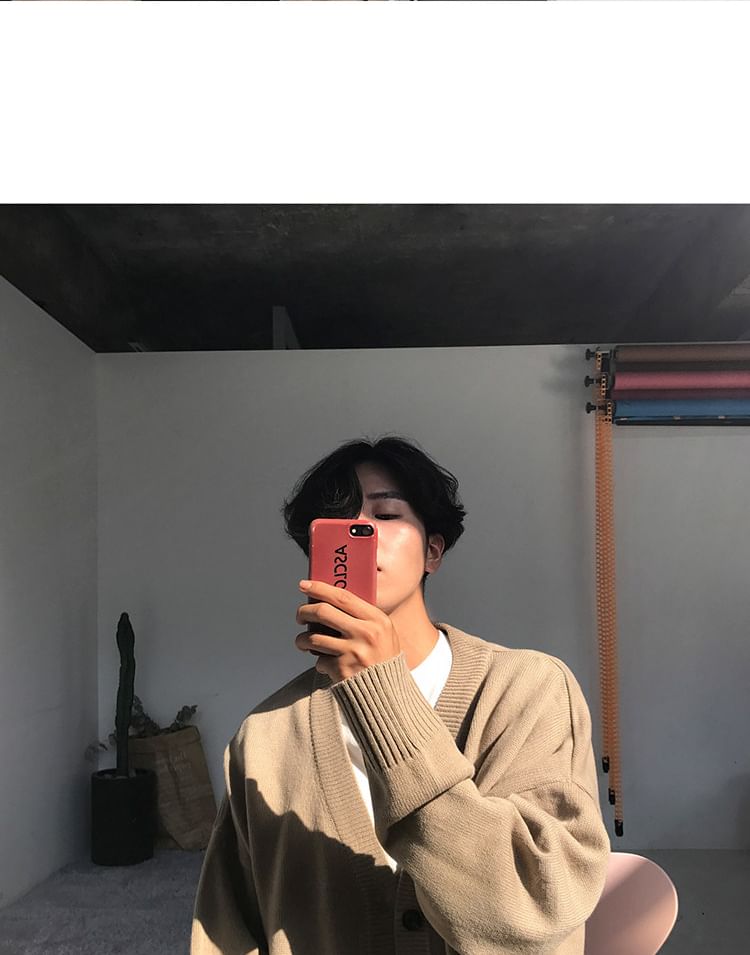 匡億 - 寬鬆V領開衫