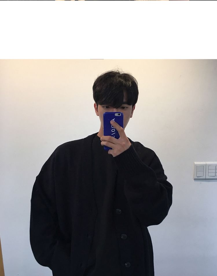 匡億 - 寬鬆V領開衫