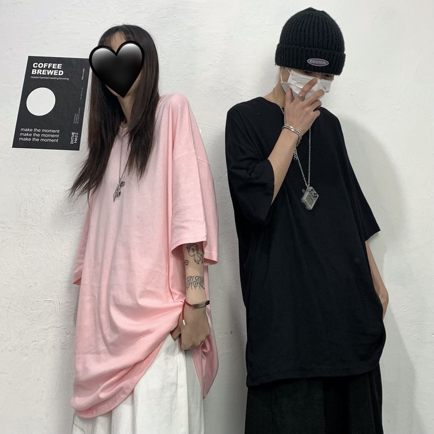 Banash - 寬鬆中袖T裇