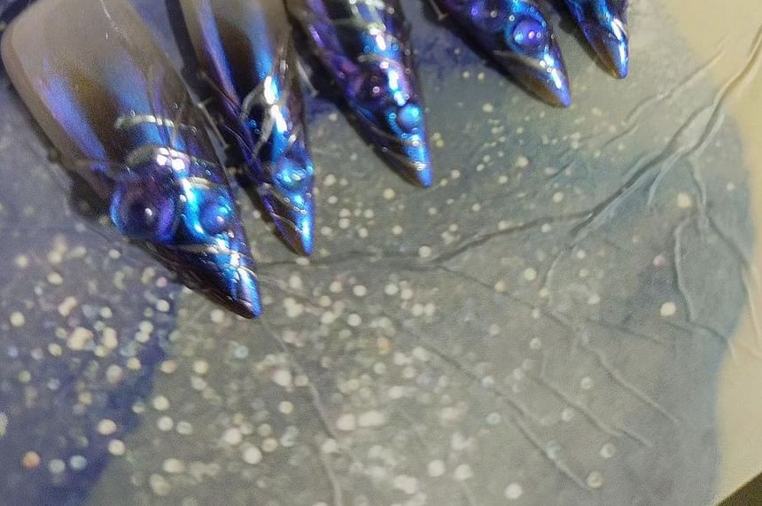 Coolkiss - 炫彩尖頭美甲貼片